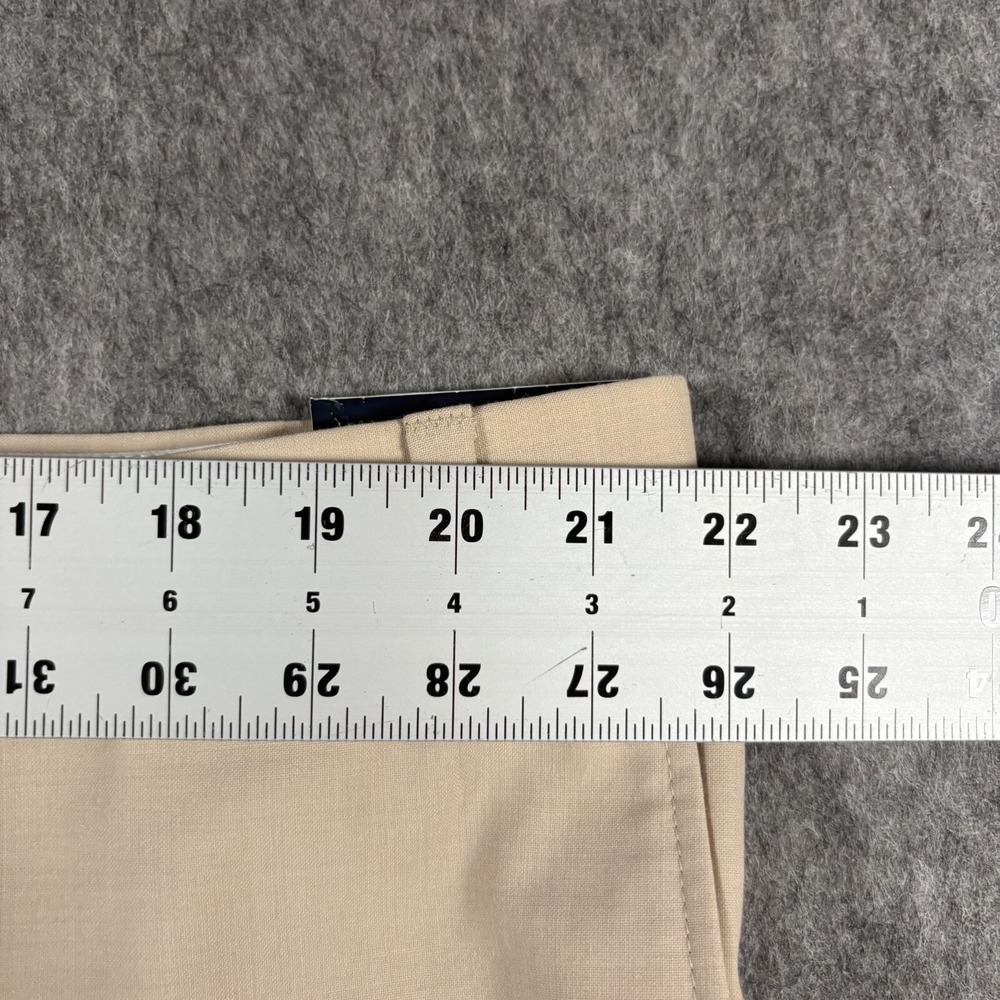 Cremieux Men's Dress Pants Size 44R Tan Beige Flat Front Travel Smart Modern Fit - Picture 6 of 7